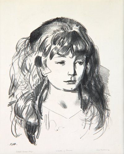 Anne vázlata, 1923-24 alkotó: George Wesley Bellows
